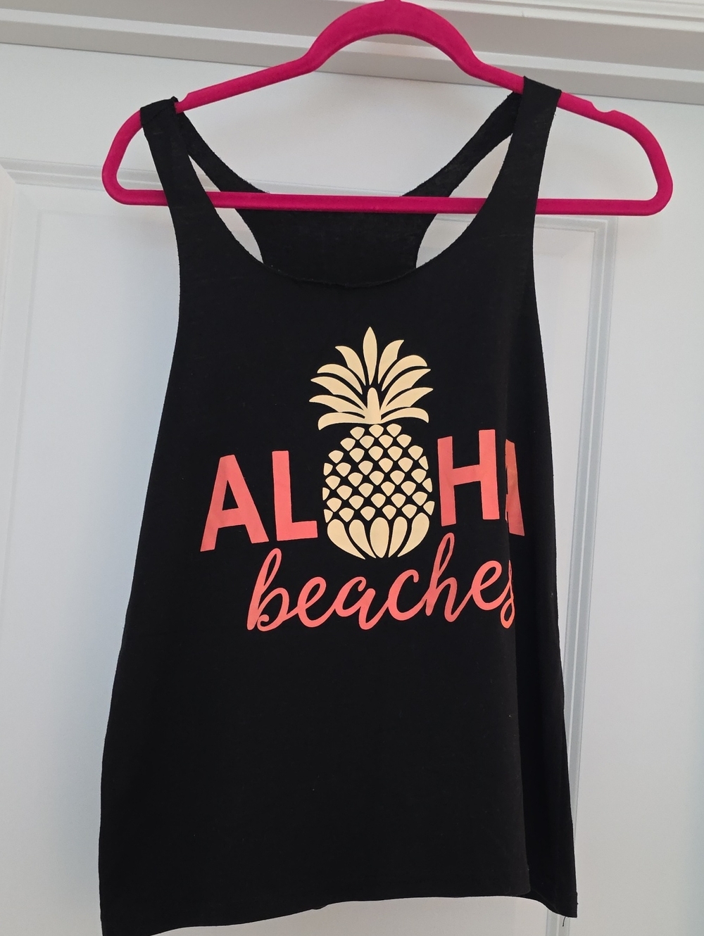 Black Pineapple Graphic Tank Top - Aloha Beaches